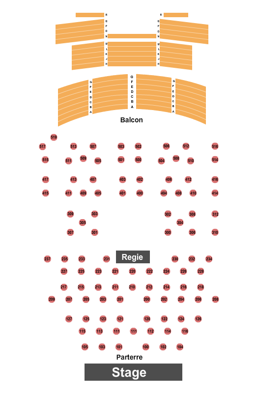 Granada Theatre - Sherbrooke Seating Chart