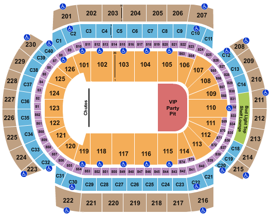 Grand Casino Arena Rodeo Seating Chart