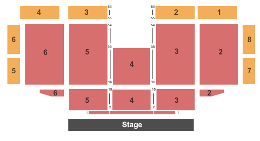 Grand Casino Hinckley Amphitheater Seating Map