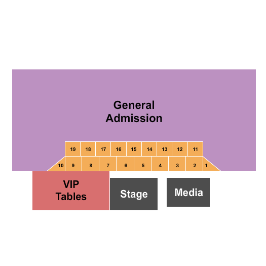 Grand Casino Hinckley Event Center Endstage Tables Seating Chart