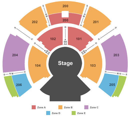 Grand Chapiteau At Hard Rock Stadium Cirque Totem - Zone Seating Chart