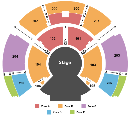 Grand Chapiteau at the Stampede Park Lot 6 Cirque - IntZone Seating Chart