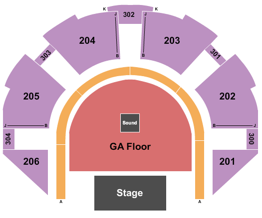 Grand Casino Hotel & Resort Endstage GA Seating Chart