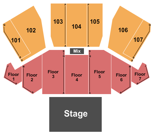 Grand Hall at Mayo Clinic Health System Event Center Theater 2 Seating Chart