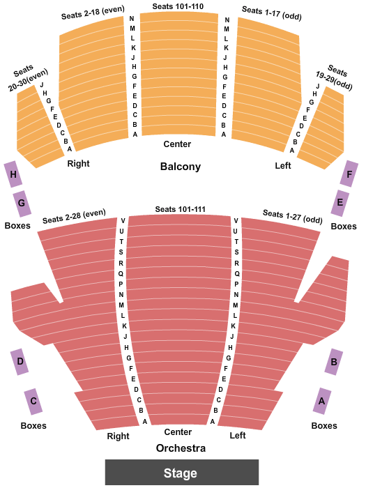 Grand Opera House - Macon Seating Chart