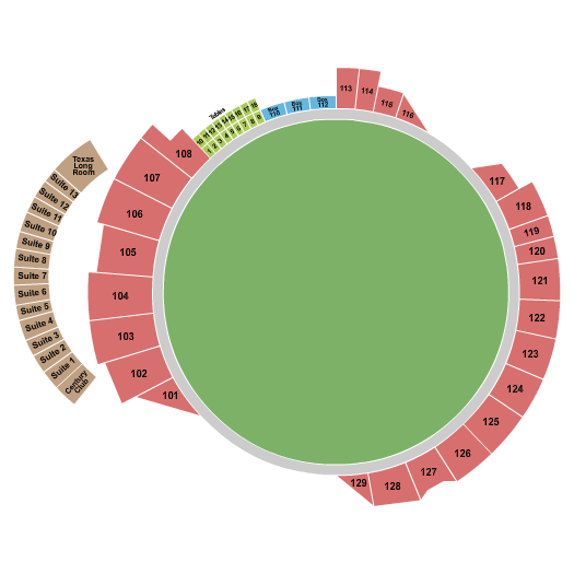 Grand Prairie Stadium Cricket Seating Chart