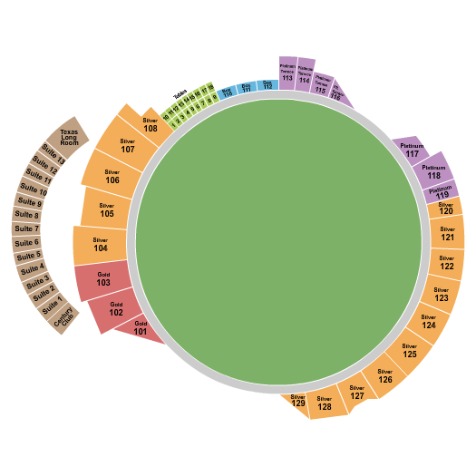 Grand Prairie Stadium Cricket Seating Chart