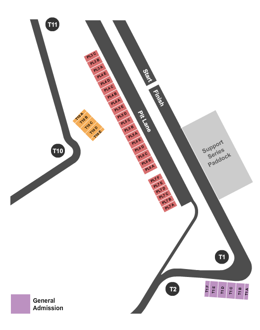 Grand Prix - St. Petersburg Racing 2 Seating Chart