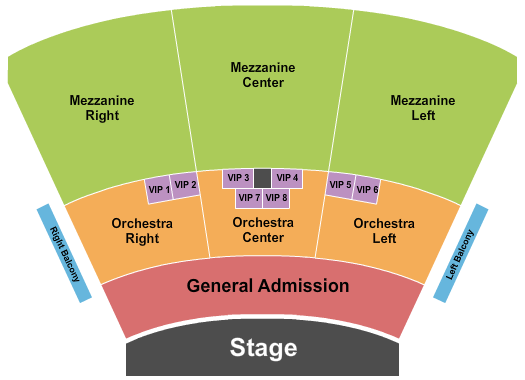 Grand Sierra Resort Amphitheatre Endstage GA Front Seating Chart