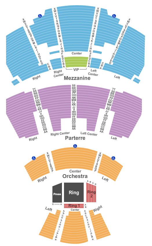 Premier Theater At Foxwoods Boxing Seating Chart