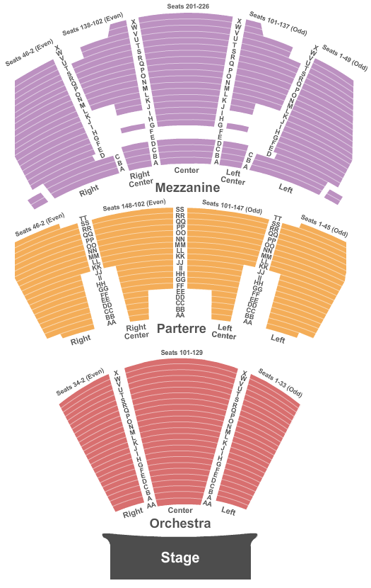 The Grand Theater At Foxwoods Seating Chart Mashantucket