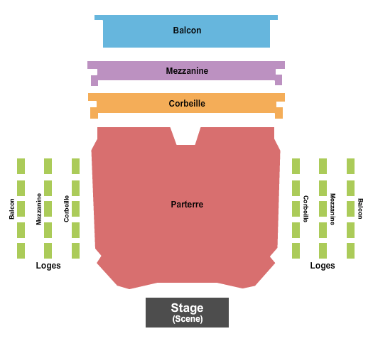 Grand Theatre De Quebec Endstage Seating Chart