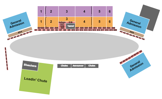 Grant County Fairgrounds - WA Demo Derby Seating Chart