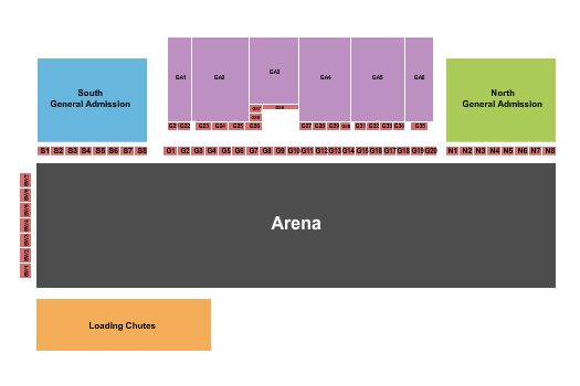 Grant County Fairgrounds - WA Rodeo Seating Chart