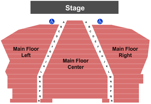 Granville Island Stage at Arts Club Theatre Seating Map
