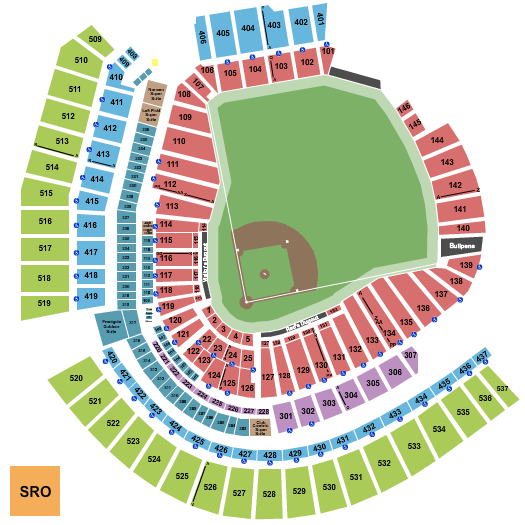 Great American Ball Park Baseball - Separated Suites Seating Chart