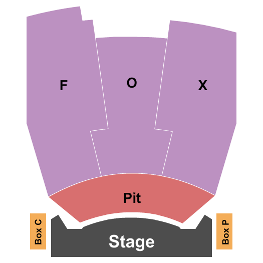 Great Cedar Showroom at Foxwoods GA Pit Seating Chart