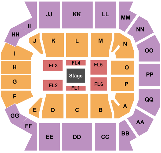 Great Southern Bank Arena Center Stage 2 Seating Chart