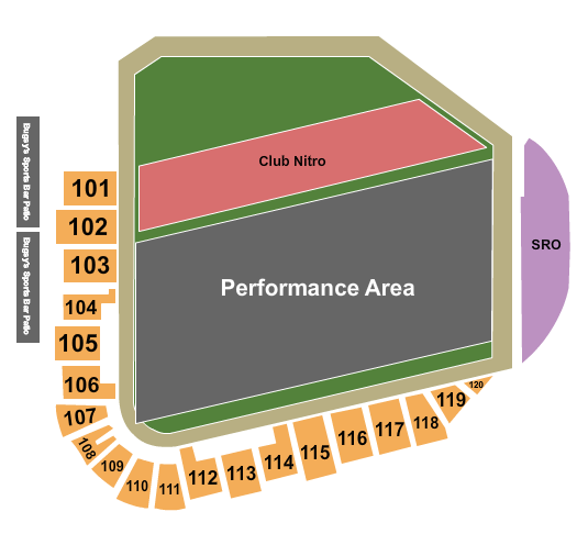 Greater Nevada Field Nitro Circus Seating Chart