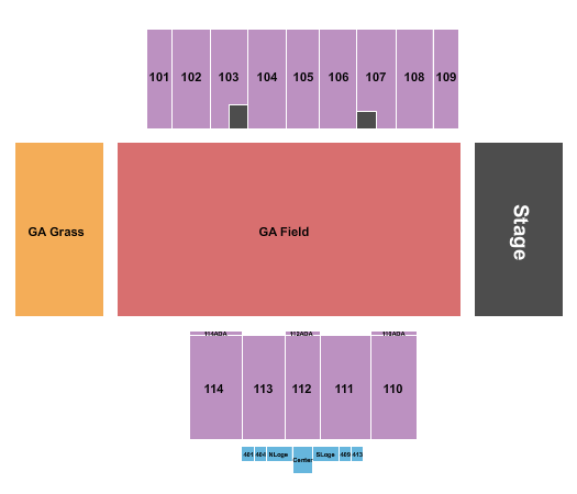 Greater Zion Stadium Next Event Seating Chart