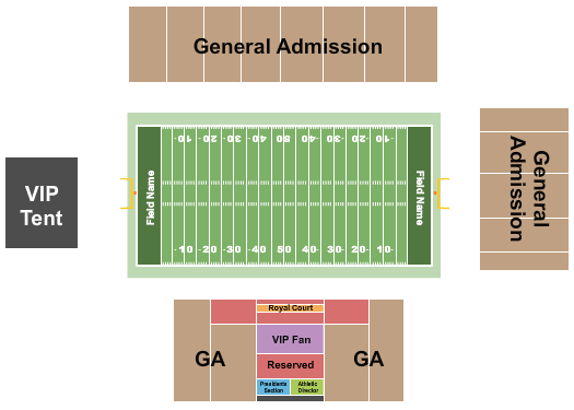 Greene Stadium Football Seating Chart