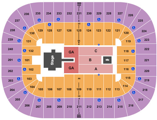 First Horizon Coliseum At Greensboro Complex Chris Stapleton Seating Chart