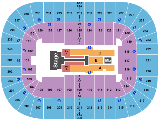 Greensboro Coliseum At Greensboro Coliseum Complex seating chart event tickets center