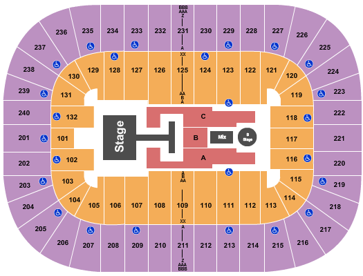 First Horizon Coliseum At Greensboro Complex Descendants & Zombies Seating Chart