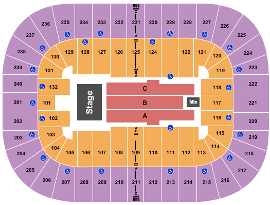 Greensboro Coliseum At Greensboro Coliseum Complex Don Omar Seating Chart