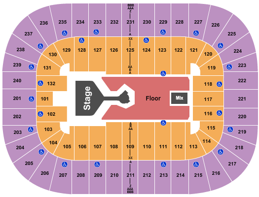 Don Toliver seating chart at First Horizon Coliseum At Greensboro Complex
