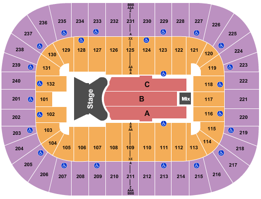 Greensboro Coliseum At Greensboro Coliseum Complex Elton John Seating Chart