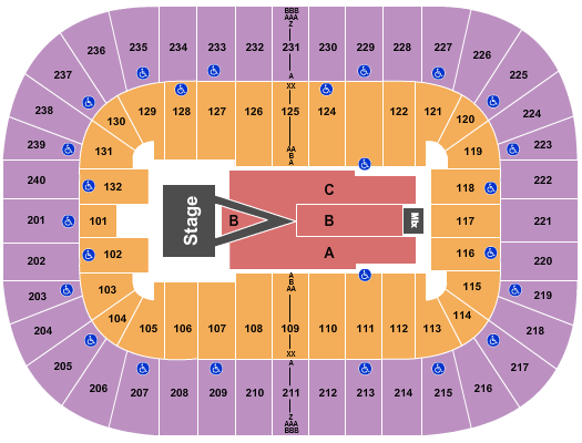 Greensboro Coliseum At Greensboro Coliseum Complex For King & Country Seating Chart