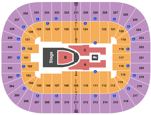 Greensboro Coliseum At Greensboro Coliseum Complex For King and Country 2 Seating Chart