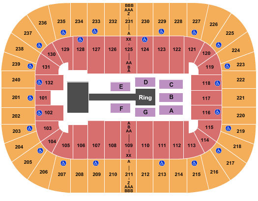 Greensboro Coliseum Complex Concert Seating Chart