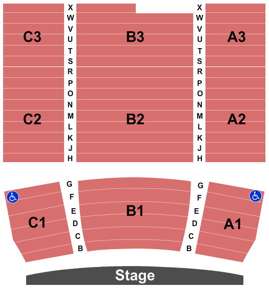 Greenville Theatre End Stage Seating Chart