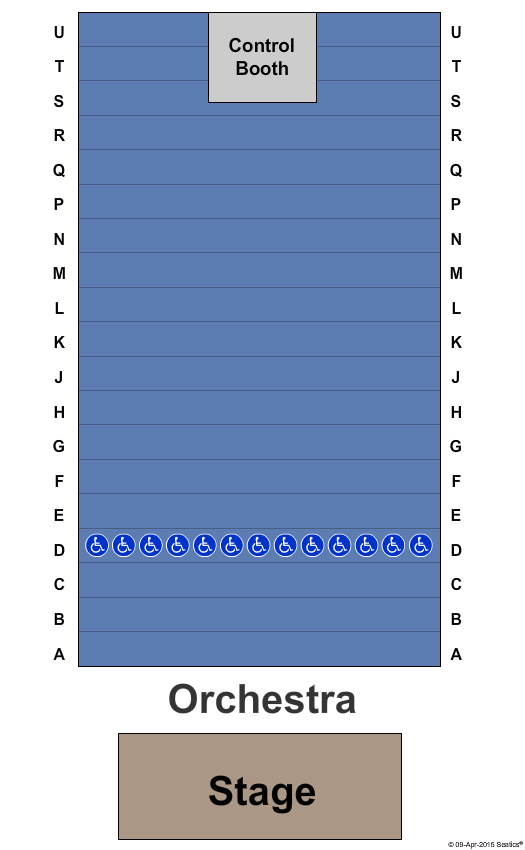 Greenwin Theatre at Meridian Arts Centre Endstage 2 Seating Chart