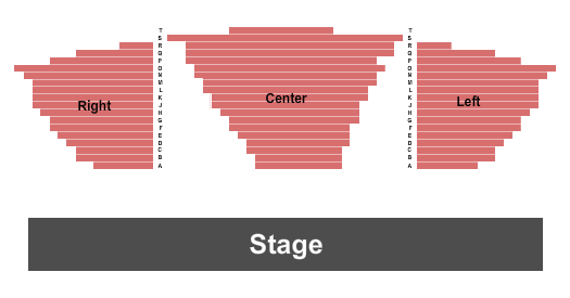Gretna Theater Seating Map