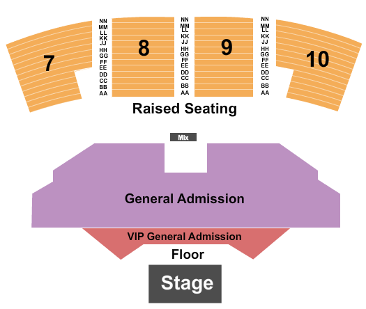 Grey Eagle Resort & Casino General Admission Seating Chart