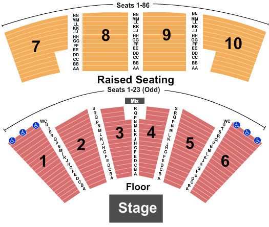 Blue Rodeo Grey Eagle Resort & Casino Seating Chart