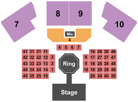 Grey Eagle Resort & Casino MMA 3 Seating Chart