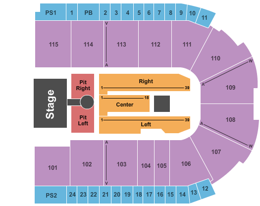 Grossinger Motors Arena Cole Swindell Seating Chart