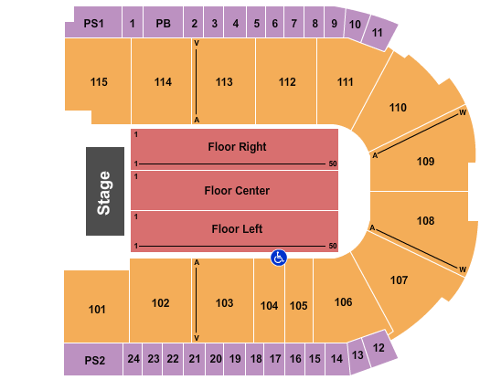 Grossinger Motors Arena Endstage 2 Seating Chart