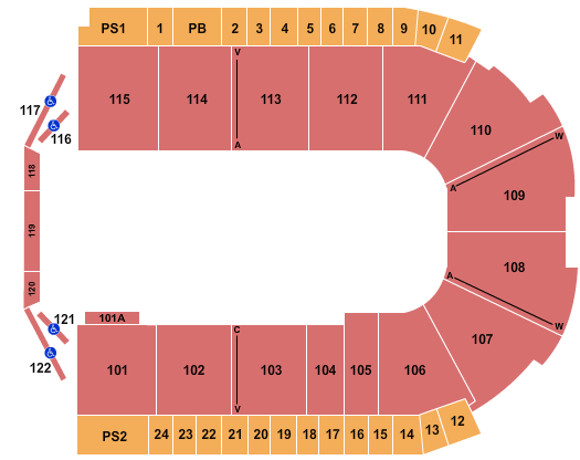 Grossinger Motors Arena Ice Racing Seating Chart