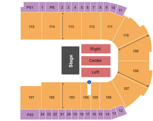 Grossinger Motors Arena Seating Chart