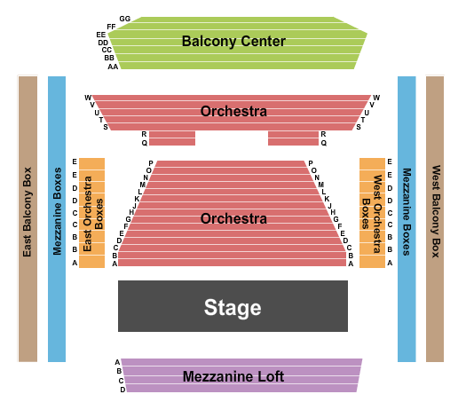 Groton Hill Music Center Endstage 2 Seating Chart
