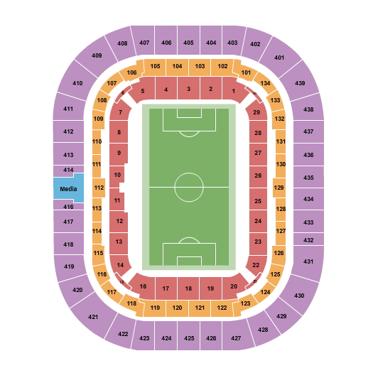 Groupama Stadium Soccer Seating Chart