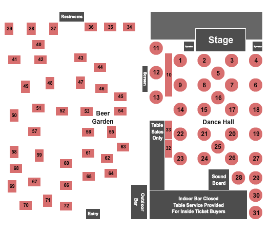 Band of Heathens Gruene Hall Seating Chart