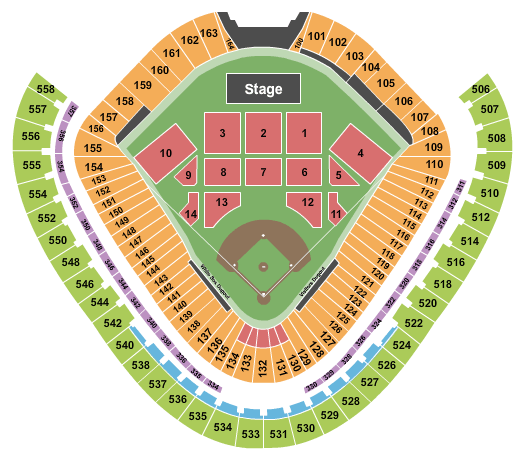 Guaranteed Rate Field Get In Music Festival Seating Chart