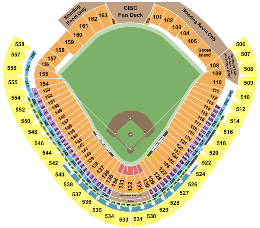 Guaranteed Rate Field Baseball Seating Chart