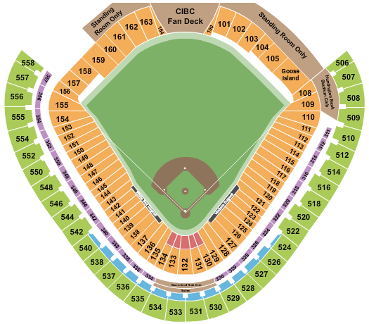 Guaranteed Rate Field Seating Charts for all 2020 Events ...